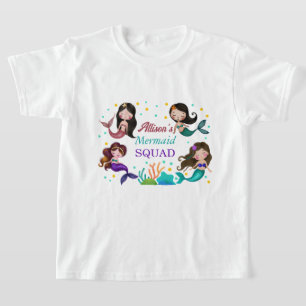 Mermaid Squad Pretty Mermaids Under the Sea T-Shirt