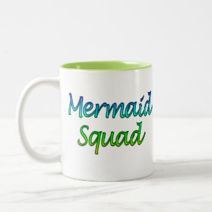 Mermaid Squad Two-Tone Coffee Mug