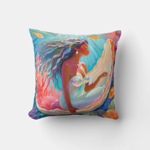 Mermaid  Square Pillow