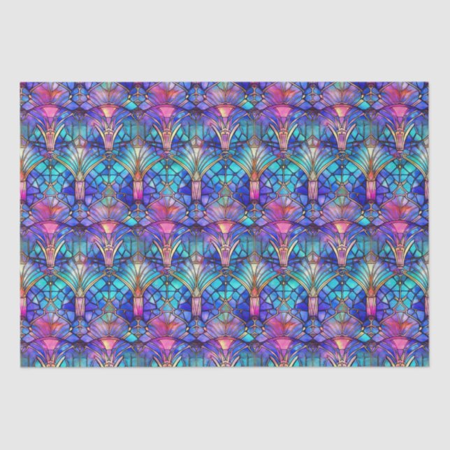 Mermaid Stained Glass Tissue Paper (Front)