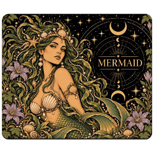 Mermaid, Starlit Tarot Art Mouse Mat