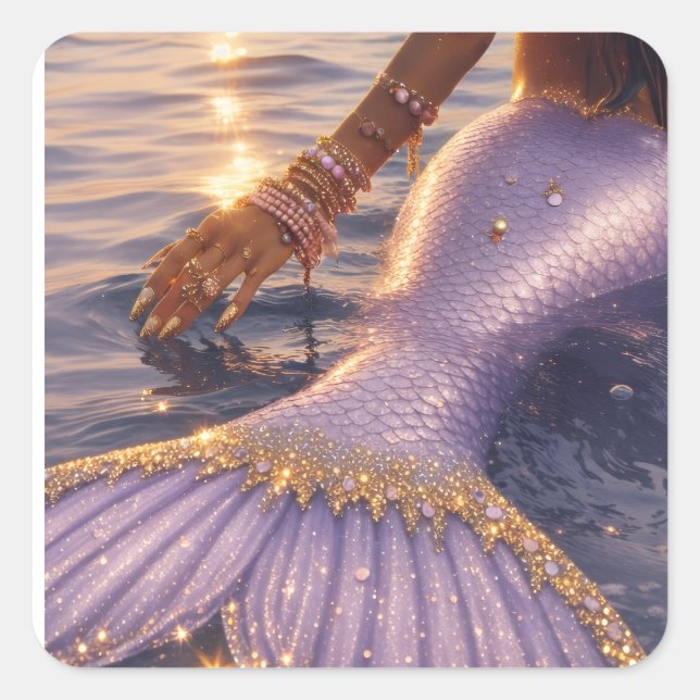 mermaid sticker sheet  (Front)