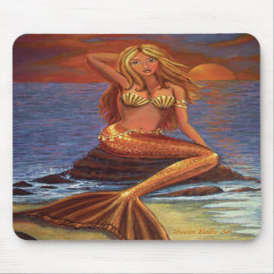 Mermaid Sunset - Mouse Pad