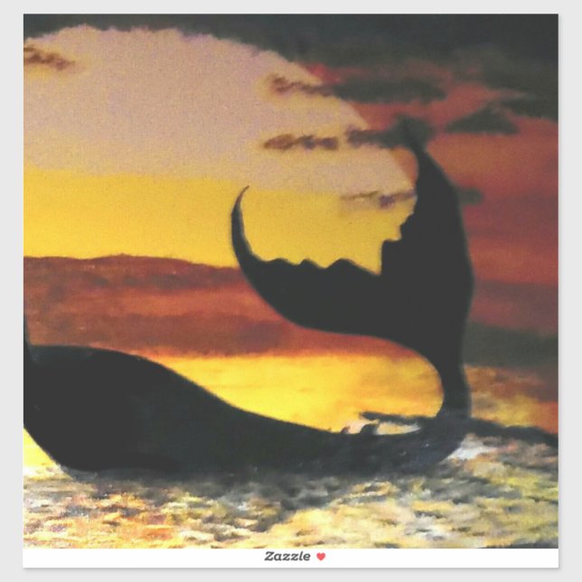 Mermaid sunset painting #2 (Sheet)
