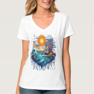 Mermaid Surreal Subconscious Sun-Kissed Morning T-Shirt
