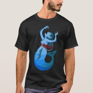 Mermaid swallowing a fishhook T-Shirt