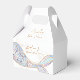 Mermaid Tail 1st Birthday Favour Box