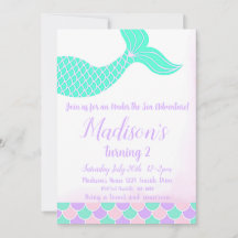 Mermaid Tail 2nd Birthday           