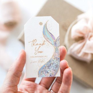 Mermaid Tail Birthday Gift Tags