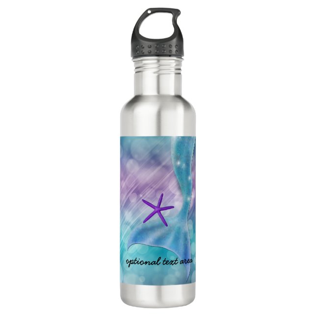 Mermaid Tail Enchanted Under The Sea 710 Ml Water Bottle (Front)