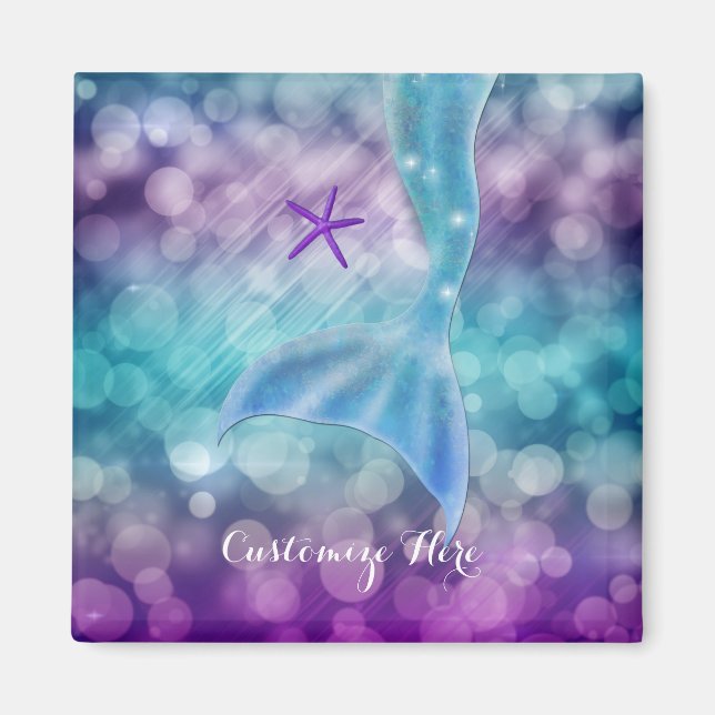 Mermaid Tail Enchanted Under The Sea Magnet (Front)