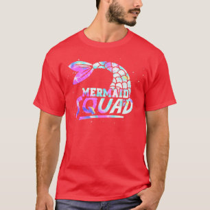 Mermaid Tail Fantasy Mermaid Squad Underwater Merm T-Shirt