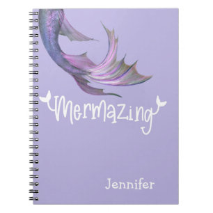 Mermaid Tail Mermazing Personalised Notebook