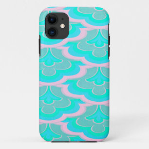 Mermaid Tail Pink and Teal Pattern Fantasy Fun iPhone 11 Case