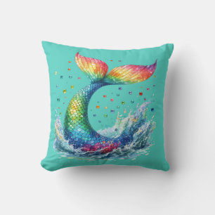 "Mermaid Tail Splash" Cushion