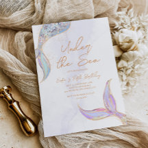 Mermaid Tail Under the Sea