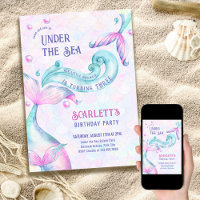 Mermaid Tails Under the Sea Girls Birthday Party