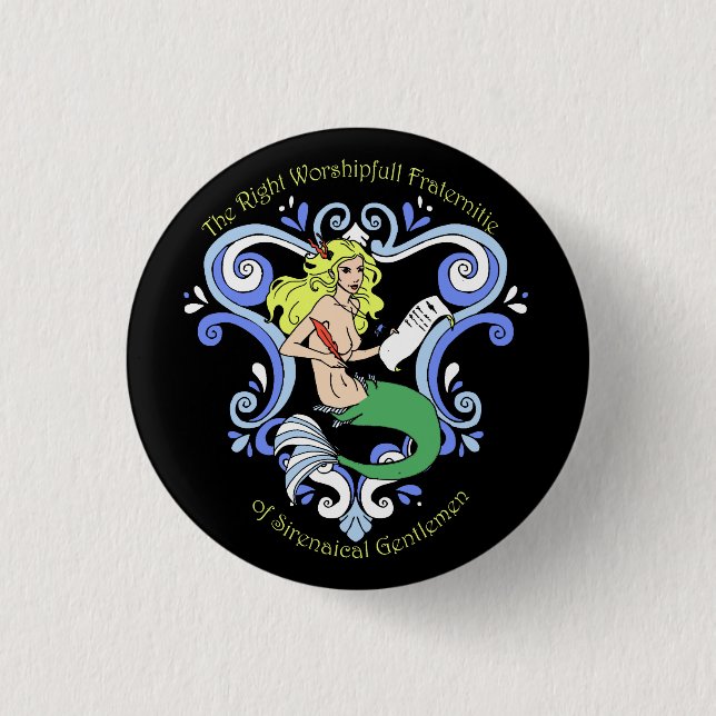 Mermaid Tavern (Colour) 3 Cm Round Badge (Front)
