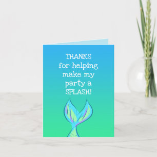 Mermaid Thank You Card