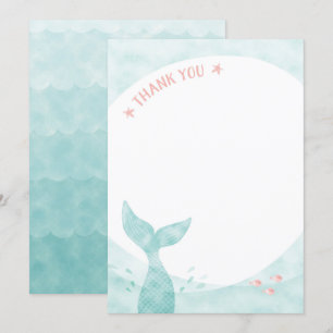 Mermaid Thank You Card
