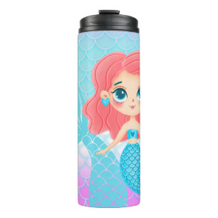 Mermaid thermal tumbler