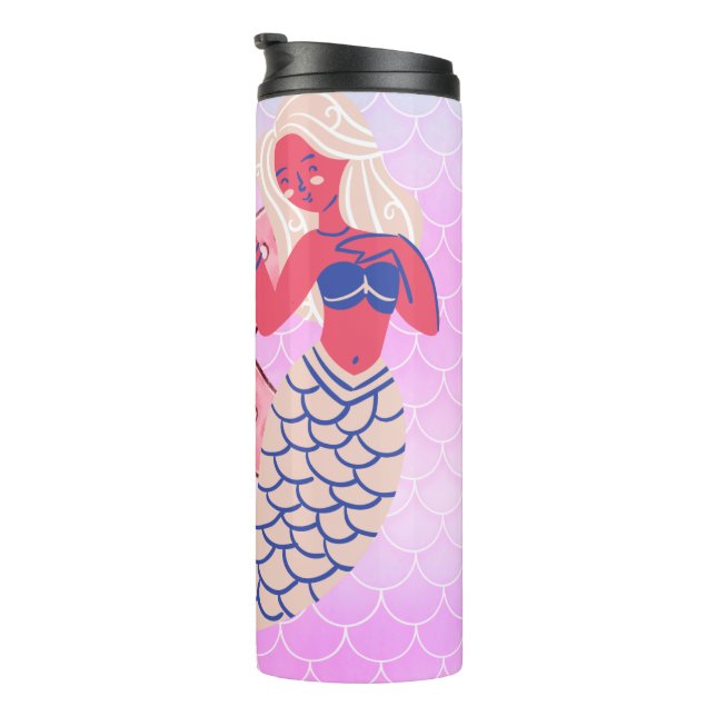Mermaid  thermal tumbler (Rotated Right)