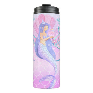 Mermaid thermal tumbler
