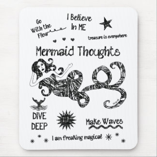 Mermaid Thoughts Mouse Mat