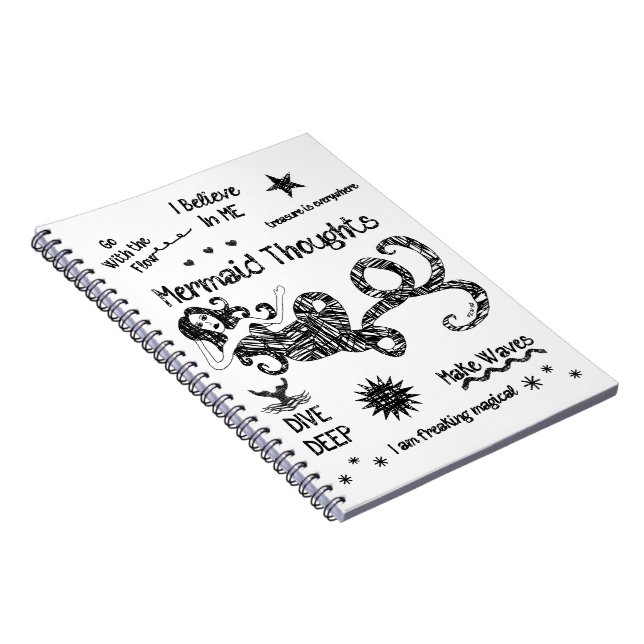 Mermaid Thoughts Notebook (Right Side)