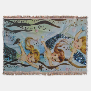 mermaid throw blanket