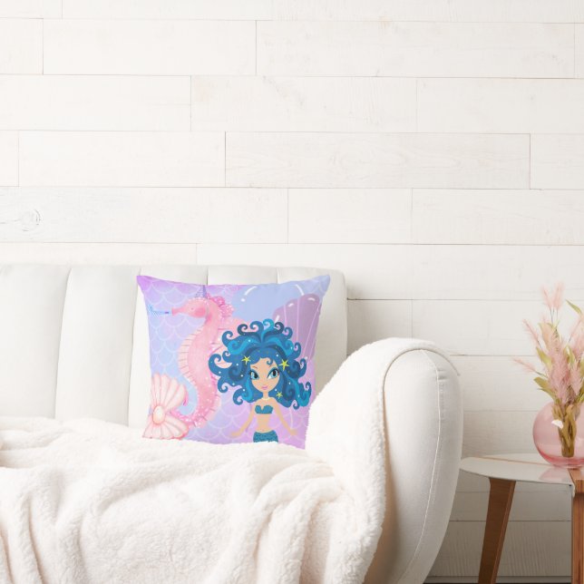 Mermaid  throw pillow (Couch)