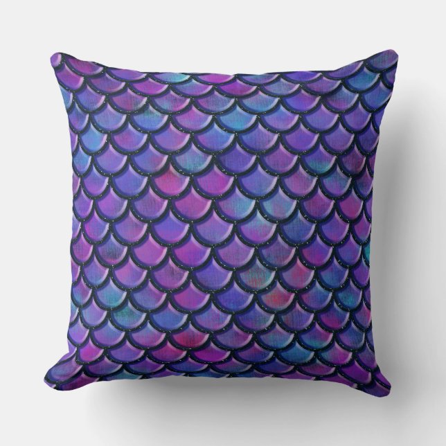 mermaid throw pillow (Front)