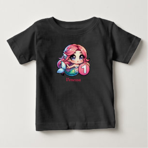 Mermaid Toddler Birthday Shirt