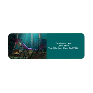 Mermaid Treasure Return Address Labels