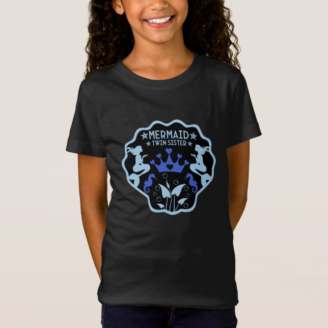  Mermaid Twin Sisters T-Shirt (Front)