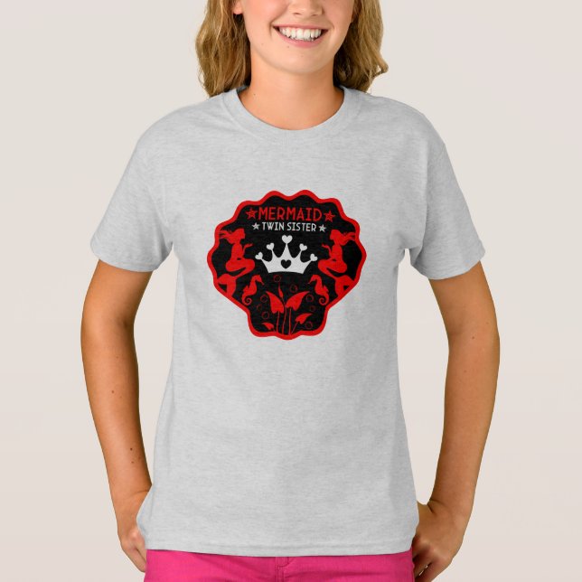  Mermaid Twin Sisters T-Shirt (Front)