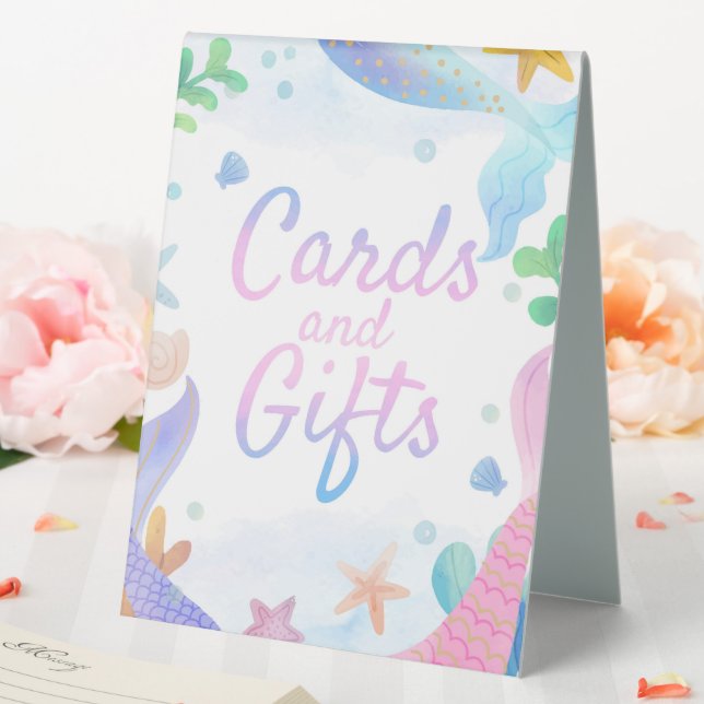Mermaid Under The Sea Birthday Cards and Gifts (In SItu (Wedding))
