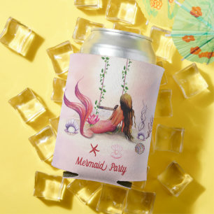 Mermaid Under The Sea Birthday Party Can Cooler
