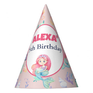 Mermaid Under the Sea Birthday Party Hat