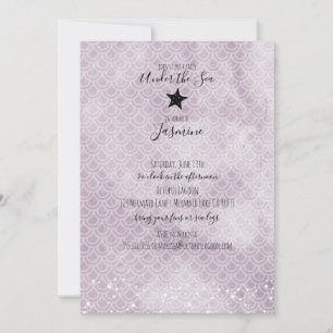 Mermaid Under the Sea Birthday Party Invitation