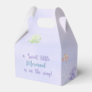 Mermaid Under The Sea Girl Baby Shower Favour Box
