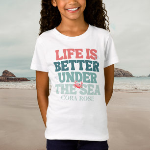 Mermaid Under the Sea Girls Birthday T-Shirt