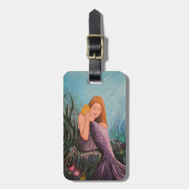 Mermaid Under The Sea Luggage Tag (Front Vertical)