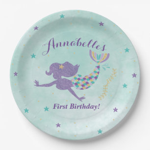 Mermaid Under The Sea Party Paper Plates