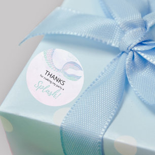 Mermaid Under the Sea Party Thank You Classic Round Sticker