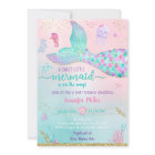 Mermaid Under The Sea Pink Gold Baby Shower
