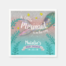 Mermaid Under the Sea Rose Gold Girl Baby Shower