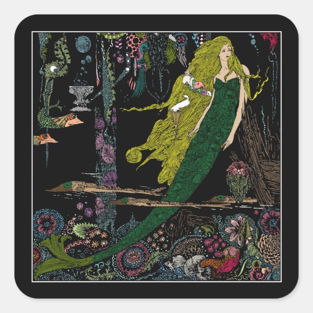 Mermaid Under the Sea Sticker (Front)