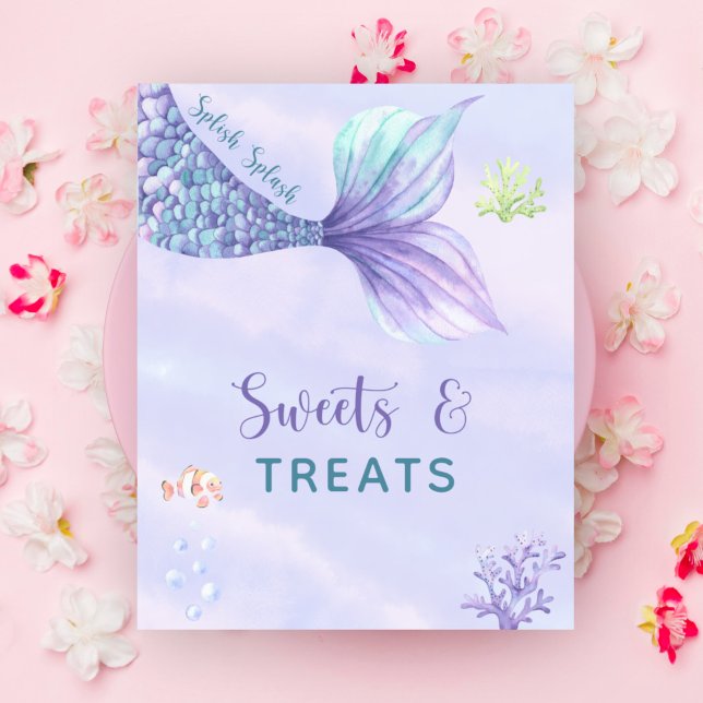 Mermaid Under the Sea Sweets and treats Poster (Creator Uploaded)