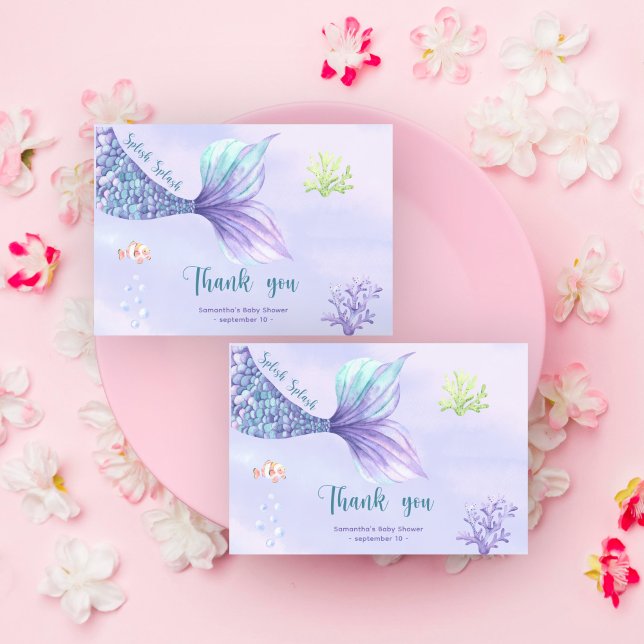 Mermaid Under the sea Thank you Baby shower (Creator Uploaded)